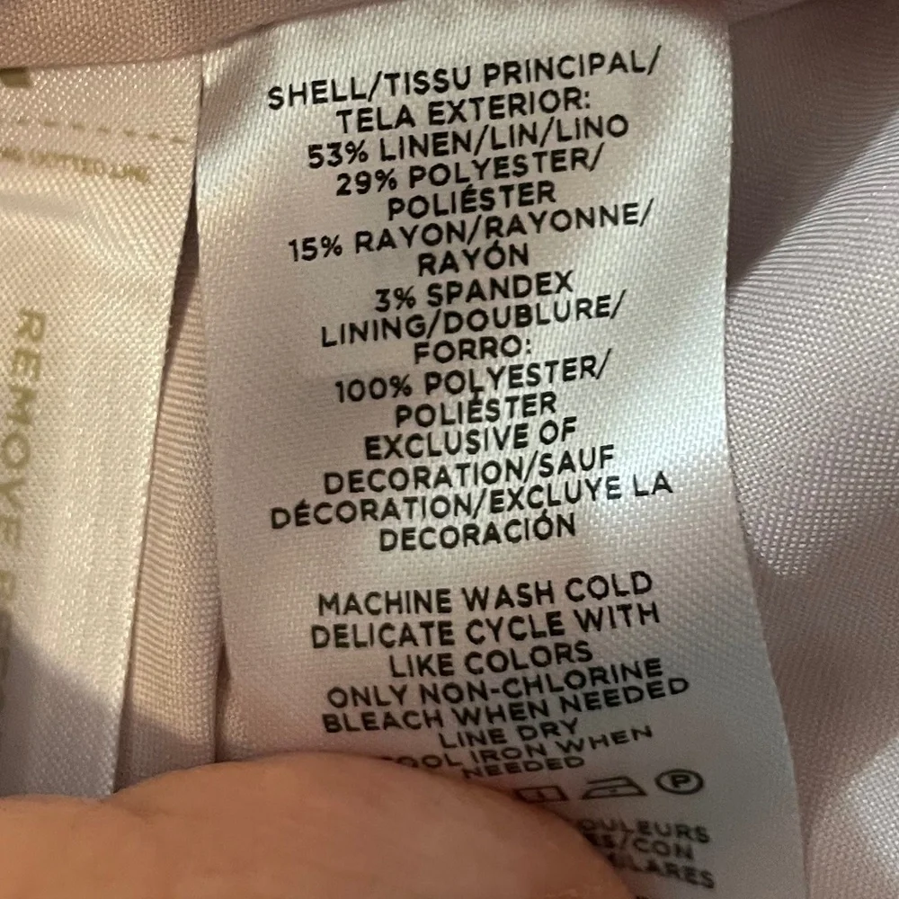 Linen Blend Lilac Herring Bone Jacket from Ann Taylor - Picture 13 of 14